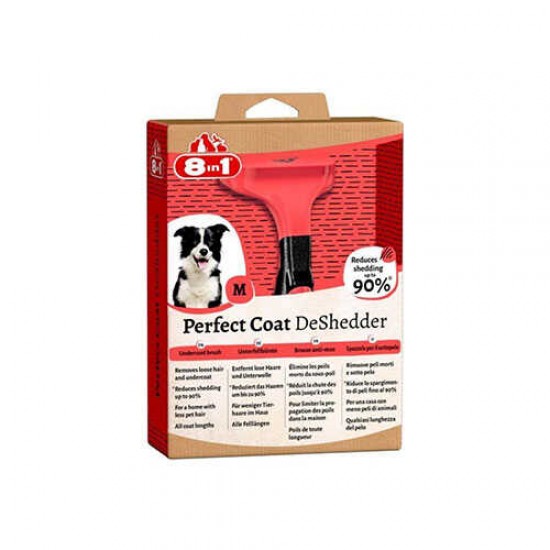 8in1 Perfect Coat DeShedder Furminator Orta Irk Köpek Tarağı