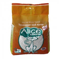 Alice İnce Ve Beyaz Taneli Topaklaşan Bentonit Kedi Kumu