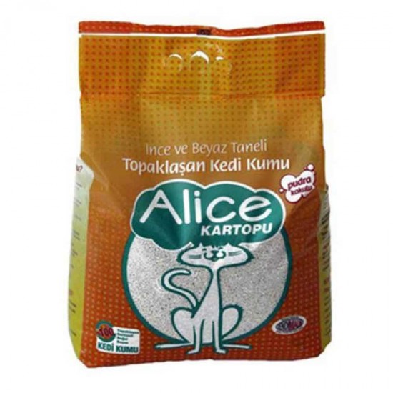 Alice İnce Ve Beyaz Taneli Topaklaşan Bentonit Kedi Kumu