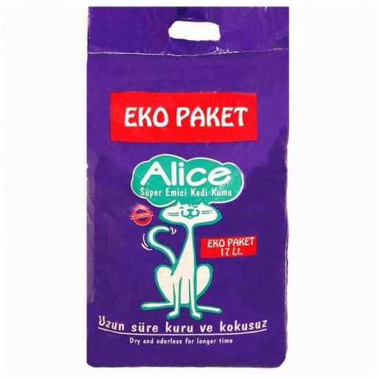 Alice Süper Emici Sepiyolit Kedi Kumu Ekopaket