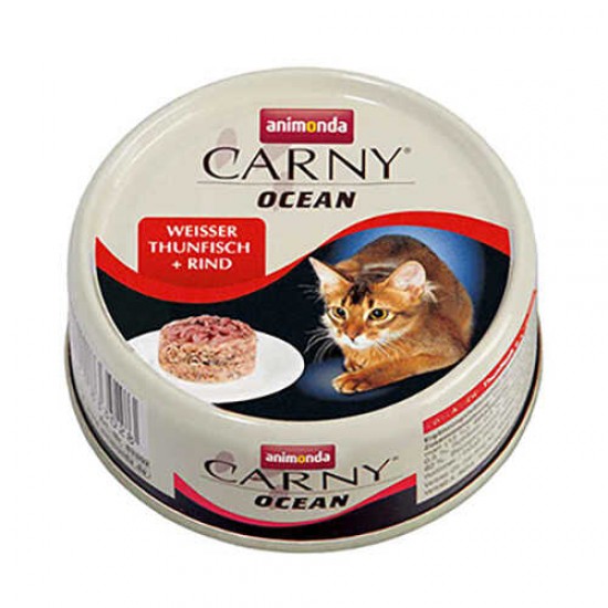 Animonda Carny Ocean Ton Ve Sığır Etli Yetişkin Kedi Konservesi