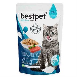 Bestpet Tunalı ve Hamsili Kedi Pouch Konservesi