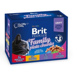 Brit Care Multipack Lezzet Seçenekleri Yetişkin Kedi Konservesi Pouch