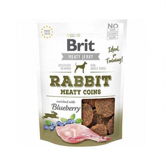 Brit Meaty Coins Tavşan Etli ve Yaban Mersinli Köpek Ödülü