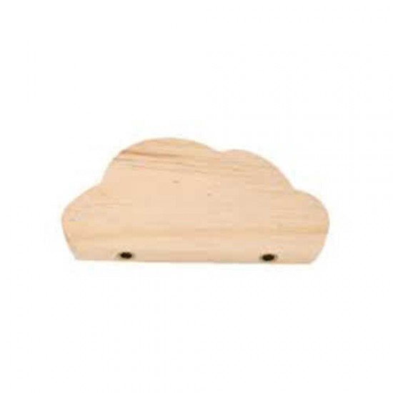 Carno Kemirgenler İçin Naturel Ahşap Kafes Rafı