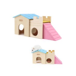 Carno Merdivenli Ahşap Hamster Evi