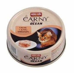Carny Ocean Somonlu Ve Sardalyeli Yetişkin Kedi Konservesi