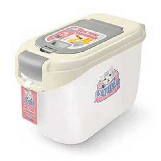Cat Idea Mama Saklama Kovası 2 Kapaklı Krem