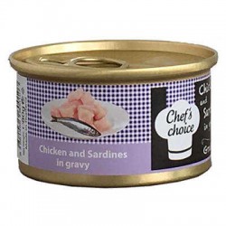 Chefs Choice Sardunya Ve Soslu Tavuk Etli Yetişkin Kedi Konservesi