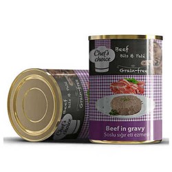 Chefs Choice Sığır Etli Ezme Tahılsız Yetişkin Kedi Konsevesi
