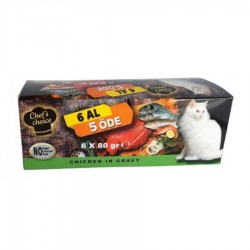 Chefs Choice Soslu Tavuk Etli Yetişkin Kedi Konservesi
