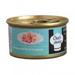 Chefs Choice Soslu Tavuk Ve Ördek Etli Yetişkin Kedi Konservesi