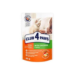 Club4Paws Tavuklu Pouch Yavru Kedi Konservesi