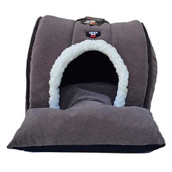 Crop Pet Eskimo Bahçeli Kedi Yuvası Koyu Gri