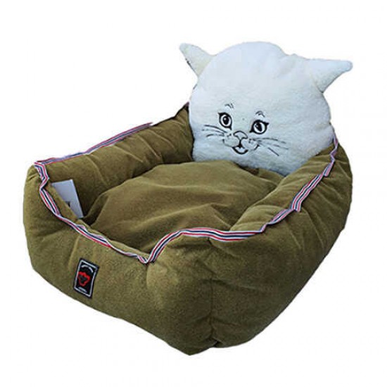 Crop Pet Kedi Kafalı Yatak