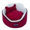 Crop Pet Oval Köpek Yatağı Bordo
