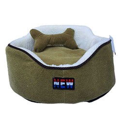 Crop Pet Oval Köpek Yatağı Yeşil