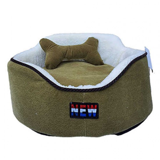 Crop Pet Oval Köpek Yatağı Yeşil