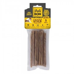 Delibon Deri Burgu Natürel Çubuk İnce Boy Köpek Ödülü