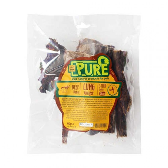 Delibon Kurutulmuş Çubuk Dana Akciğer Köpek Ödülü