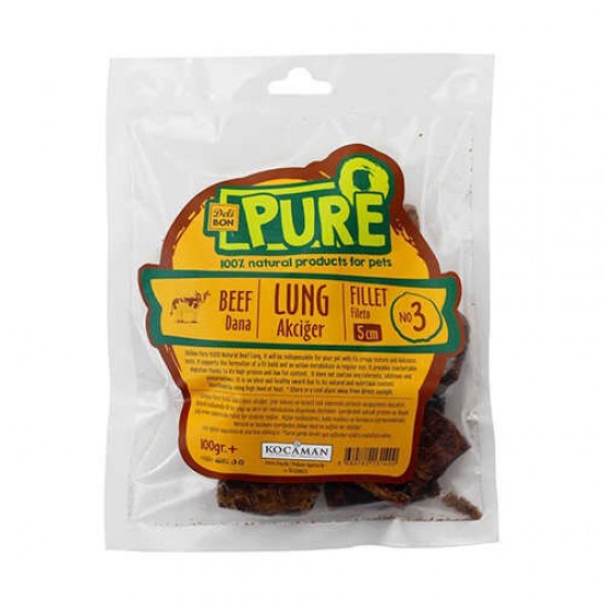 Delibon Kurutulmuş Fileto Dana Akciğer Köpek Ödülü