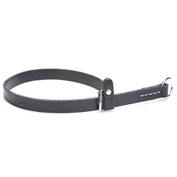 Doggie Eğitim Serisi Gerçek Deriden El Yapımı Boğma Ayarlı Köpek Boyun Tasması Black