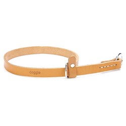 Doggie Eğitim Serisi Gerçek Deriden El Yapımı Boğma Ayarlı Köpek Boyun Tasması Camel