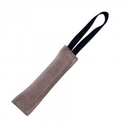 Doggie Eğitim Serisi Gerçek Süet Deriden El Yapımı Köpek Isırma Yastığı  Bej