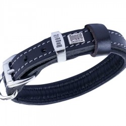 Doggie Fırstclass Gerçek Deriden El Yapımı Köpek Boyun Tasması Black