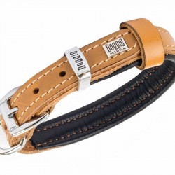 Doggie Fırstclass Gerçek Deriden El Yapımı Köpek Boyun Tasması Camel