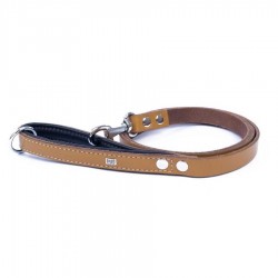 Doggie Fırstclass Gerçek Deriden El Yapımı Köpek Gezdirme Kayışı Camel