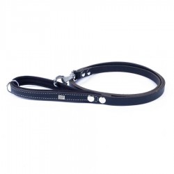 Doggie Konforlu Gerçek Deriden El Yapımı Köpek Gezdirme Kayışı Black