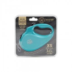 Doggie Master Serisi Otomatik Köpek Gezdirme Tasması Light Blue