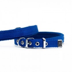 Doggie Polar Dokumadan El Yapımı Köpek Boyun Tasması Royalblue