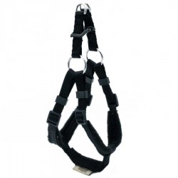 Doggie Polar Dokumadan El Yapımı Ronin Model Köpek Göğüs Tasması Black