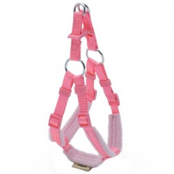 Doggie Polar Dokumadan El Yapımı Ronin Model Köpek Göğüs Tasması Pınk