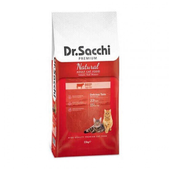 Dr.Sacchi Premium Sığır Etli Kedi Maması