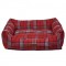 Dubex Danısh Kedi Köpek Yatağı Kırmızı Kareli