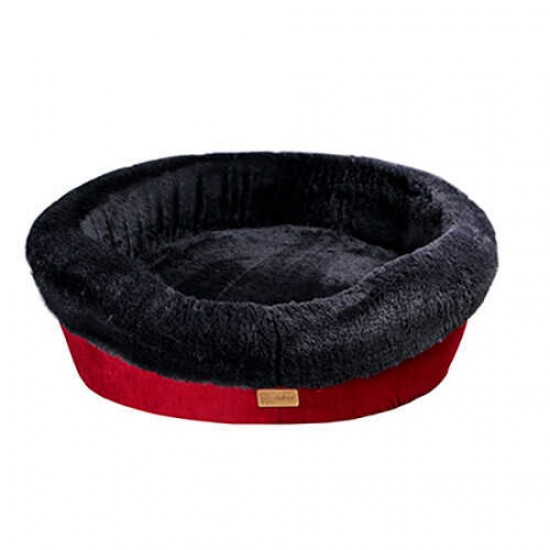 Dubex Donat İç Mekan Kedi Köpek Yatağı Antrasit-Gri-Bordo