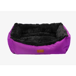 Dubex Jellybean İç Mekan Kedi Köpek Yatağı Lila-Antrasit Gri