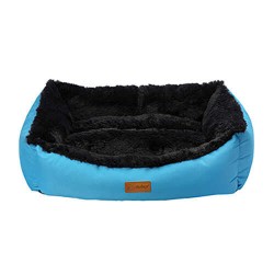 Dubex Jellybean İç Mekan Kedi Köpek Yatağı Mavi-Antrasit Gri