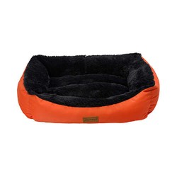Dubex Jellybean İç Mekan Kedi Köpek Yatağı Turuncu-Antrasit Gri