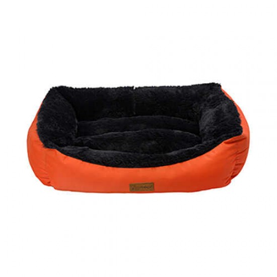 Dubex Jellybean İç Mekan Kedi Köpek Yatağı Turuncu-Antrasit Gri