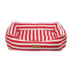 Dubex Makaron Kırmızı Çizgili Kedi Köpek Yatağı