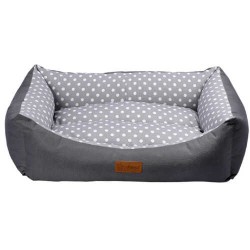 Dubex Tarte Gri Benekli Dikdörtgen Kedi Köpek Yatağı