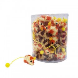 Eorugold Fare Lifli Pastel Renkli Kedi oyuncağı 1 Adet