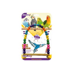 EuroBird Kuş Oyuncağı Boncuklu Oval Salıncak