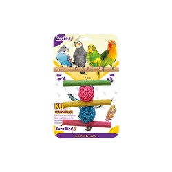EuroBird Kuş Oyuncağı Üçlü Tahta Merdiven