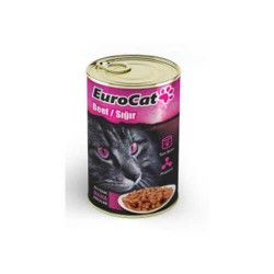 Eurocat Biftekli Yetişkin Kedi Konservesi