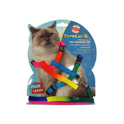 Eurocat Kedi Göğüs Tasması Gökkuşağı Desenli